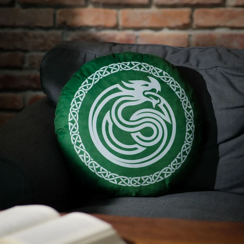 Drachenzähmen leicht gemacht - Ouroboros Dragon Kissen grün